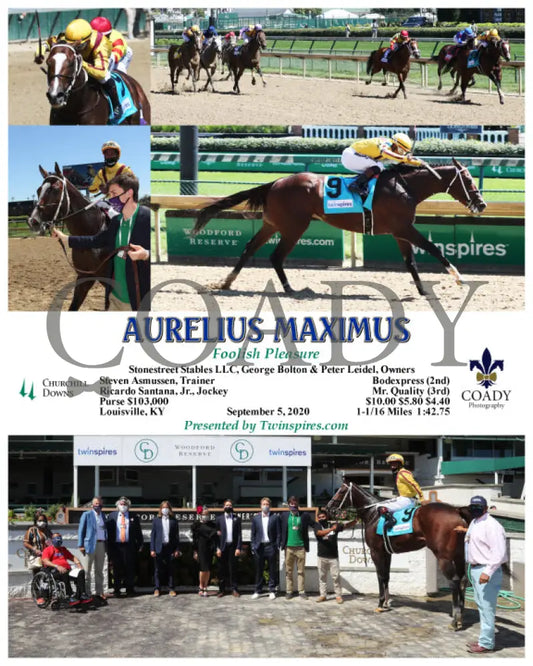 Aurelius Maximus - Foolish Pleasure 09-05-20 R07 Cd Churchill Downs