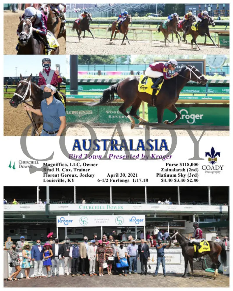 Australasia - 04-30-21 R03 Cd Churchill Downs