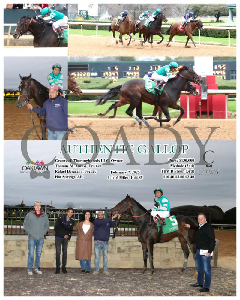 Authentic Gallop - 02-07-25 R09 Op Oaklawn Park