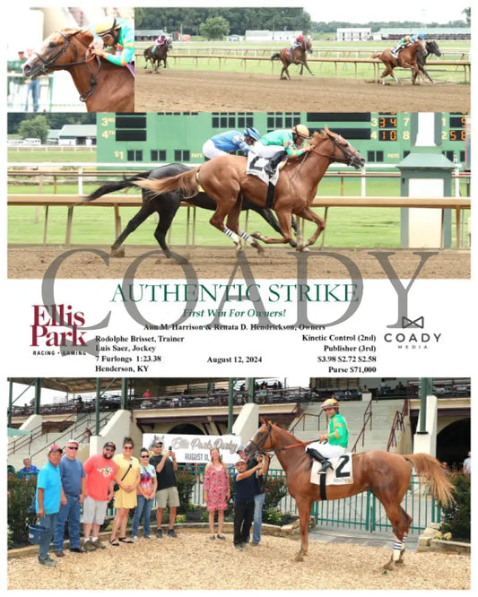 Authentic Strike - First Win For Owners! 08-12-24 R04 Elp Ellis Park