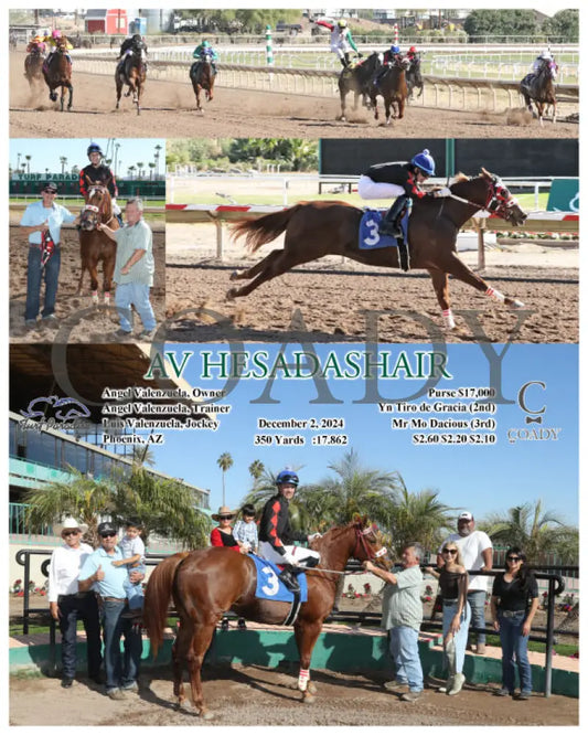 Av Hesadashair - 12-02-24 R01 Tup Turf Paradise