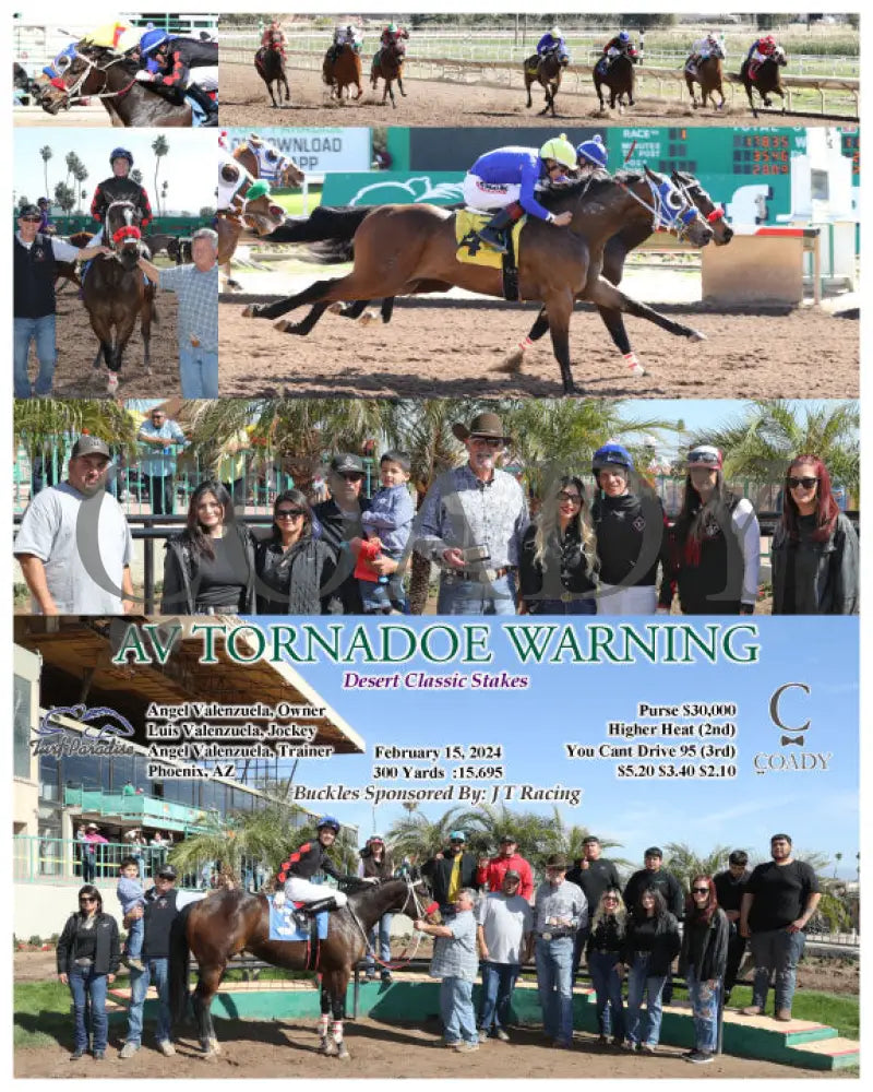 Av Tornadoe Warning - Desert Classic Stakes 02-15-24 R01 Tup Turf Paradise