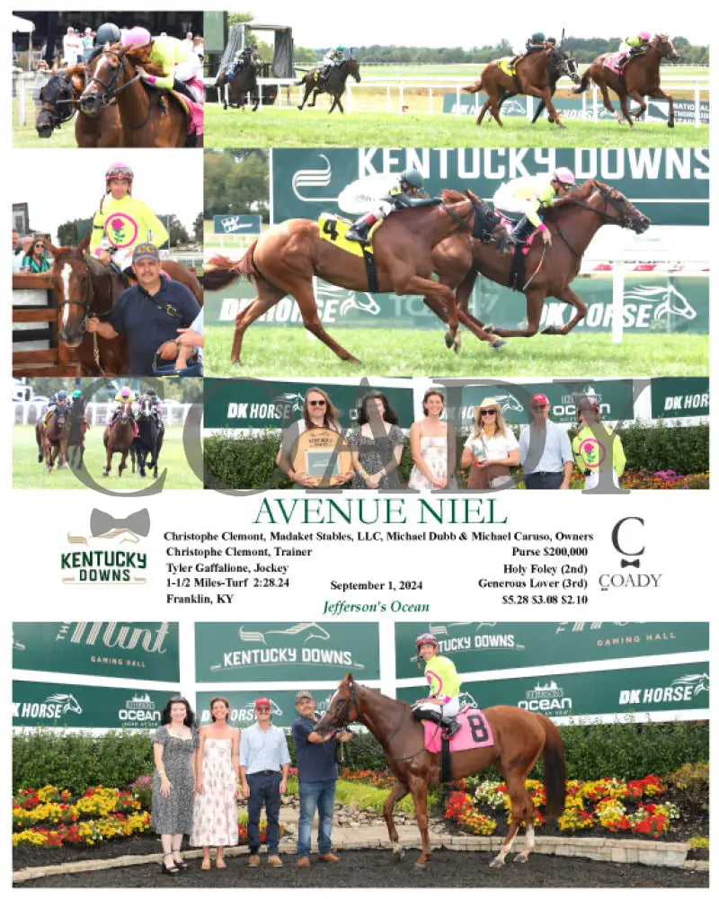 Avenue Niel - 09-01-24 R03 Kd Kentucky Downs