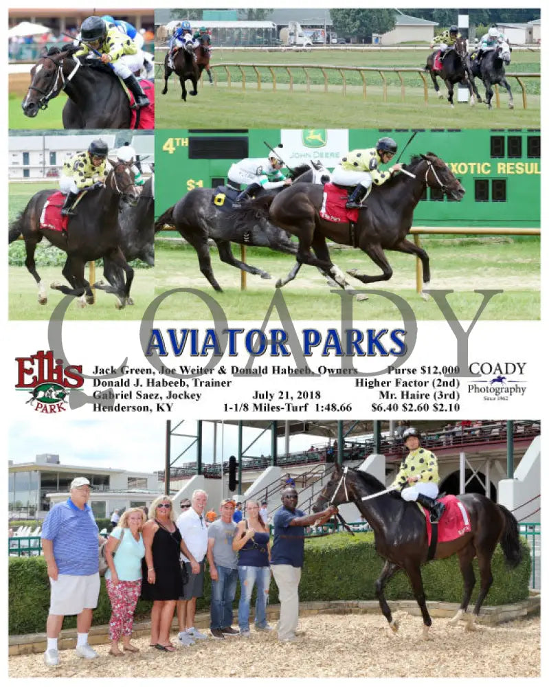 Aviator Parks - 072118 Race 01 Elp Ellis Park