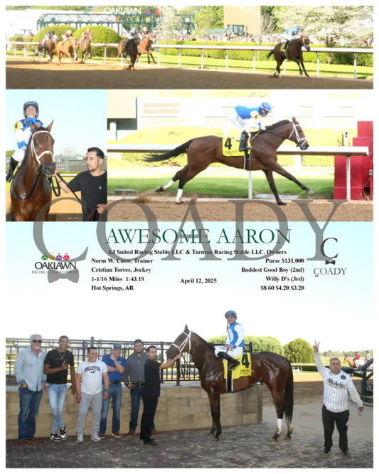 AWESOME AARON - 04-12-25 - R10 - OP Oaklawn Park