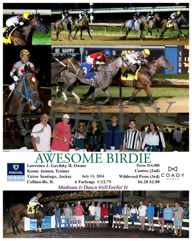 Awesome Birdie - 07-13-24 R06 Fan Fanduel Sportsbook Horse Racing