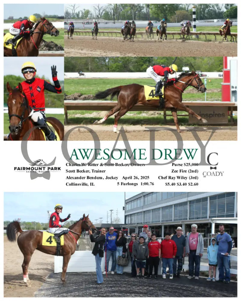 AWESOME DREW - 04-26-25 - R08 - FP Fanduel Sportsbook Horse Racing
