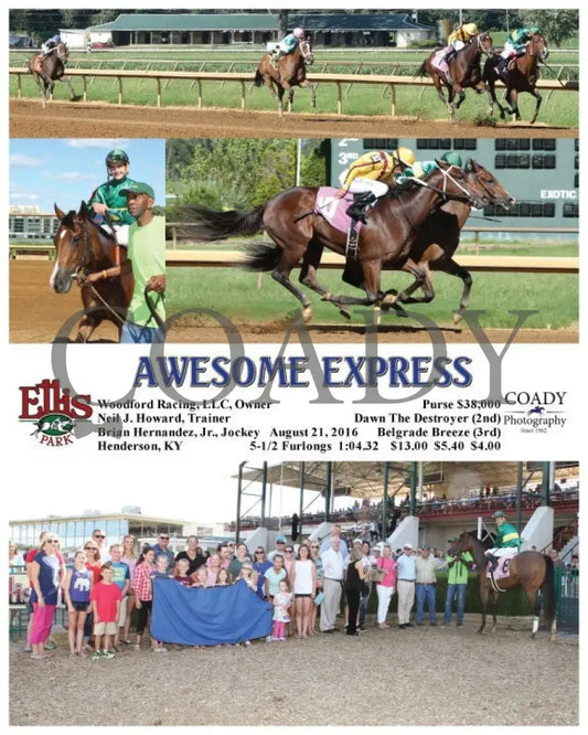 Awesome Express - 082116 Race 07 Elp Ellis Park