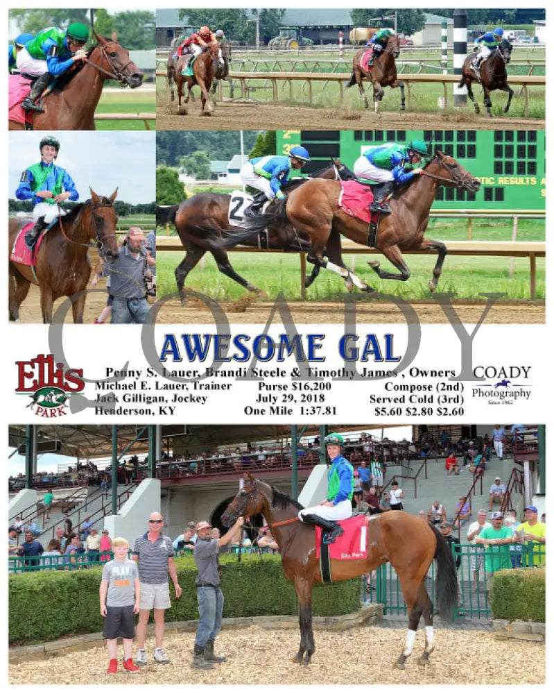 AWESOME GAL - 072918 - Race 05 - ELP - Coady Media - Kurtis Coady Photography