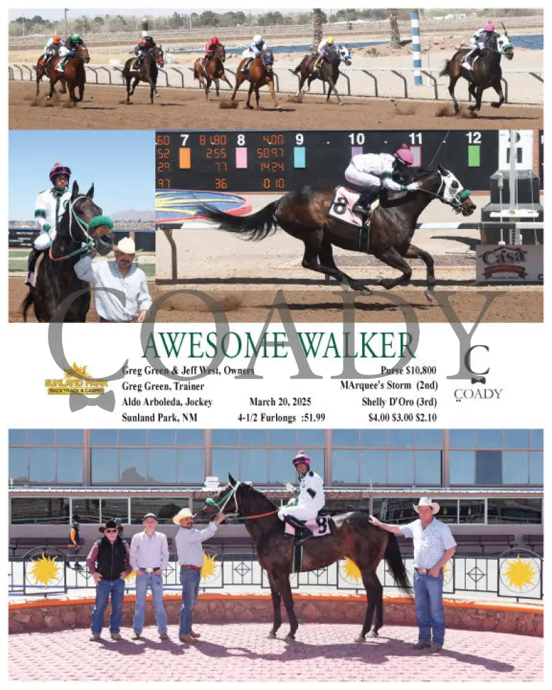AWESOME WALKER - 03-20-25 - R02 - SUN Sunland Park