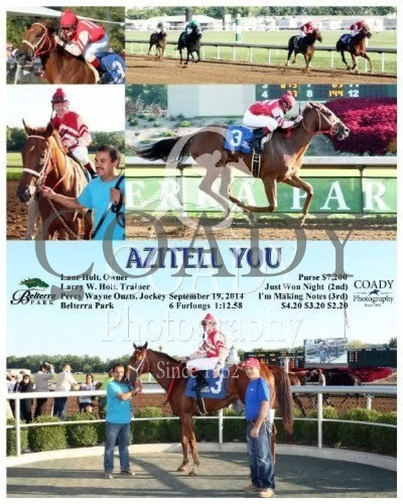 Azitell You - 091914 Race 07 Btp Belterra Park