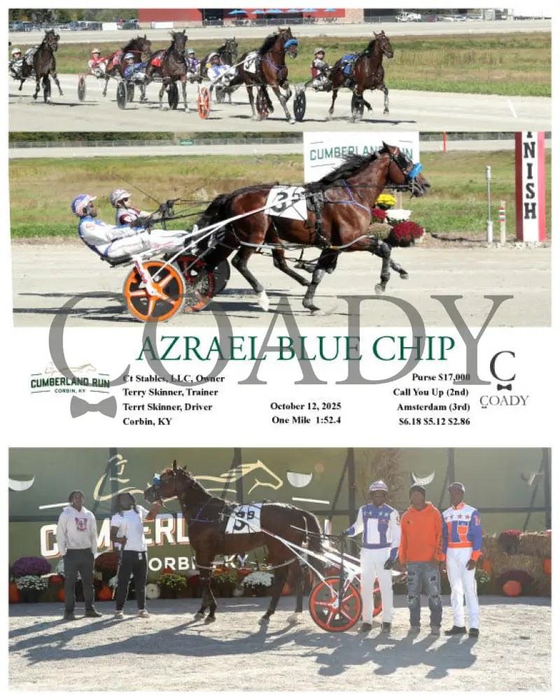 AZRAEL BLUE CHIP - 101225 - Race 09 - CMR Presque Isle Downs
