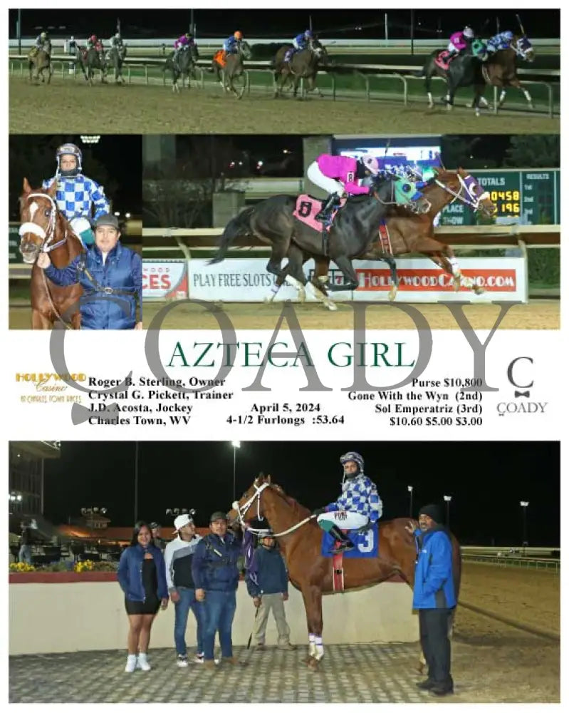 Azteca Girl - 04 - 05 - 24 R08 Ct Hollywood Casino At Charles Town Races