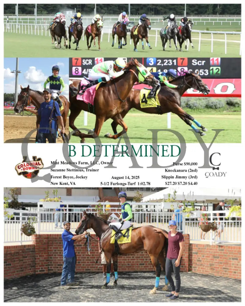 B DETERMINED - 08-14-25 - R08 - CNL Colonial Downs