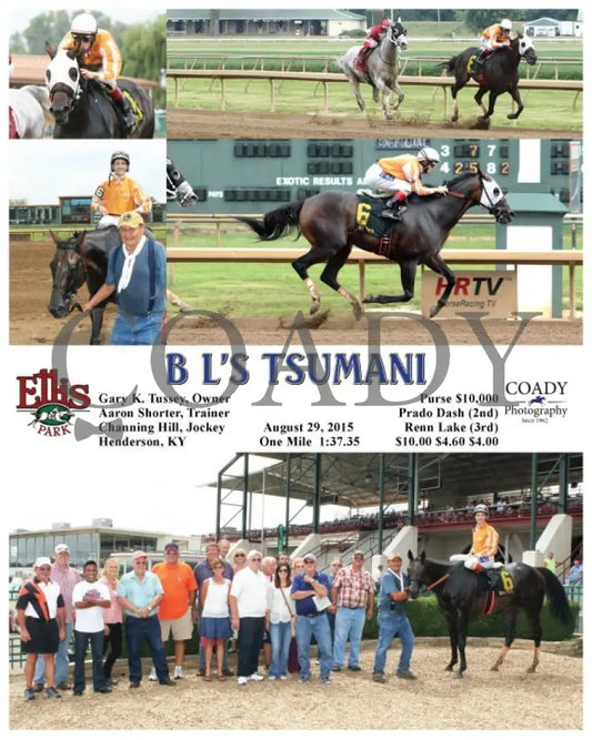 B L’s Tsumani - 082915 Race 02 Elp Ellis Park