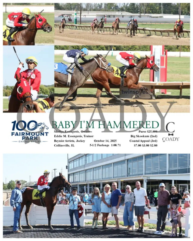 BABY I’M HAMMERED - 10-14-25 - R01 - FP Fanduel Sportsbook Horse Racing
