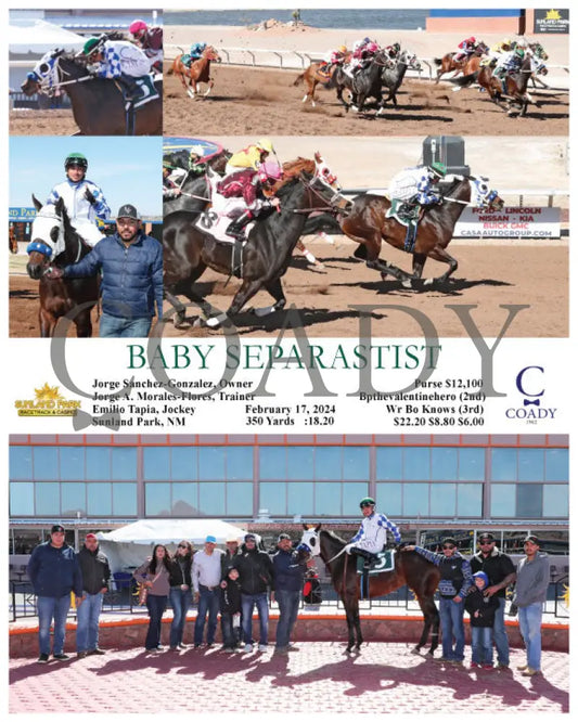 Baby Separastist - 02-17-24 R04 Sun Sunland Park