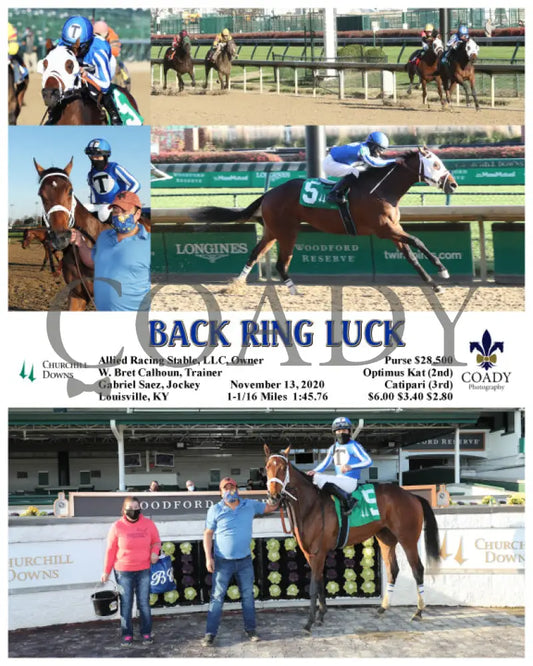Back Ring Luck - 11-13-20 R07 Cd Churchill Downs