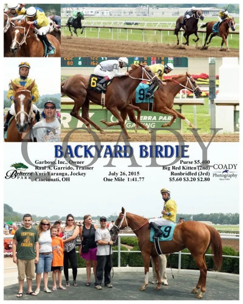 Backyard Birdie - 072615 Race 04 Btp Belterra Park