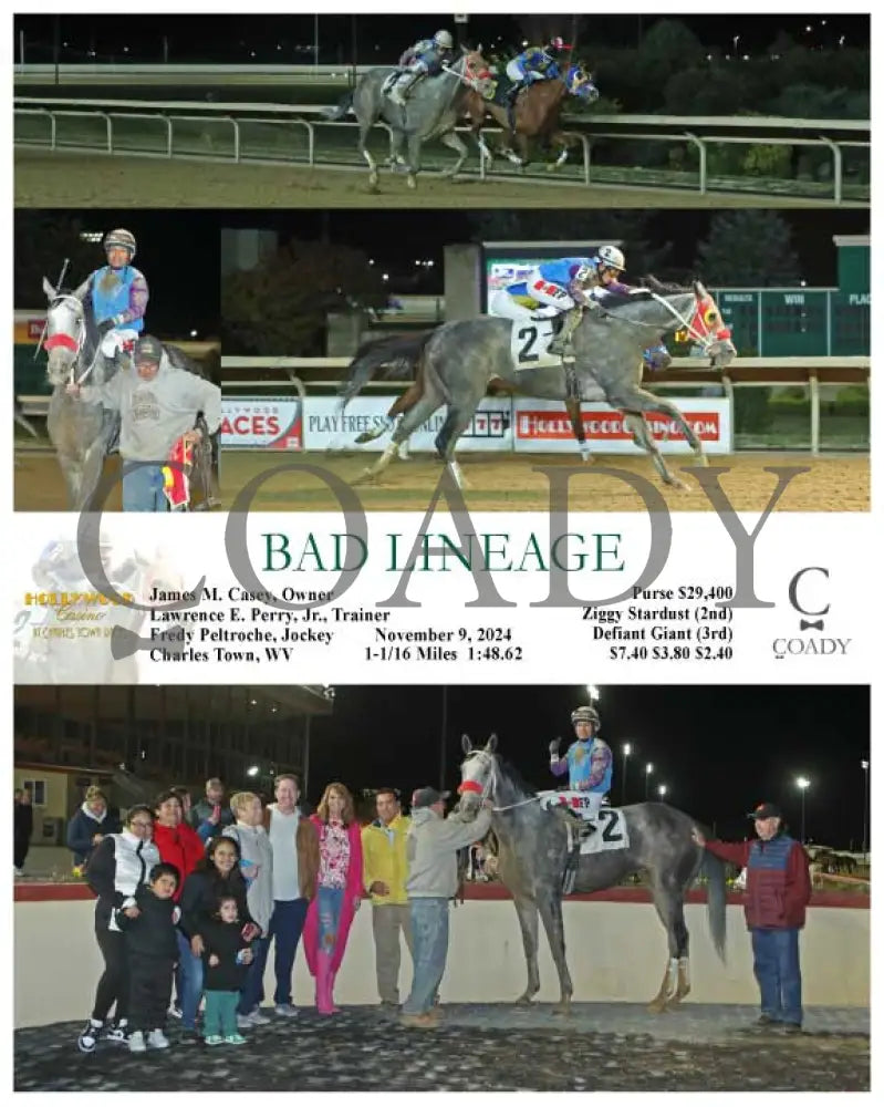Bad Lineage - 11-09-24 R03 Ct Hollywood Casino At Charles Town Races