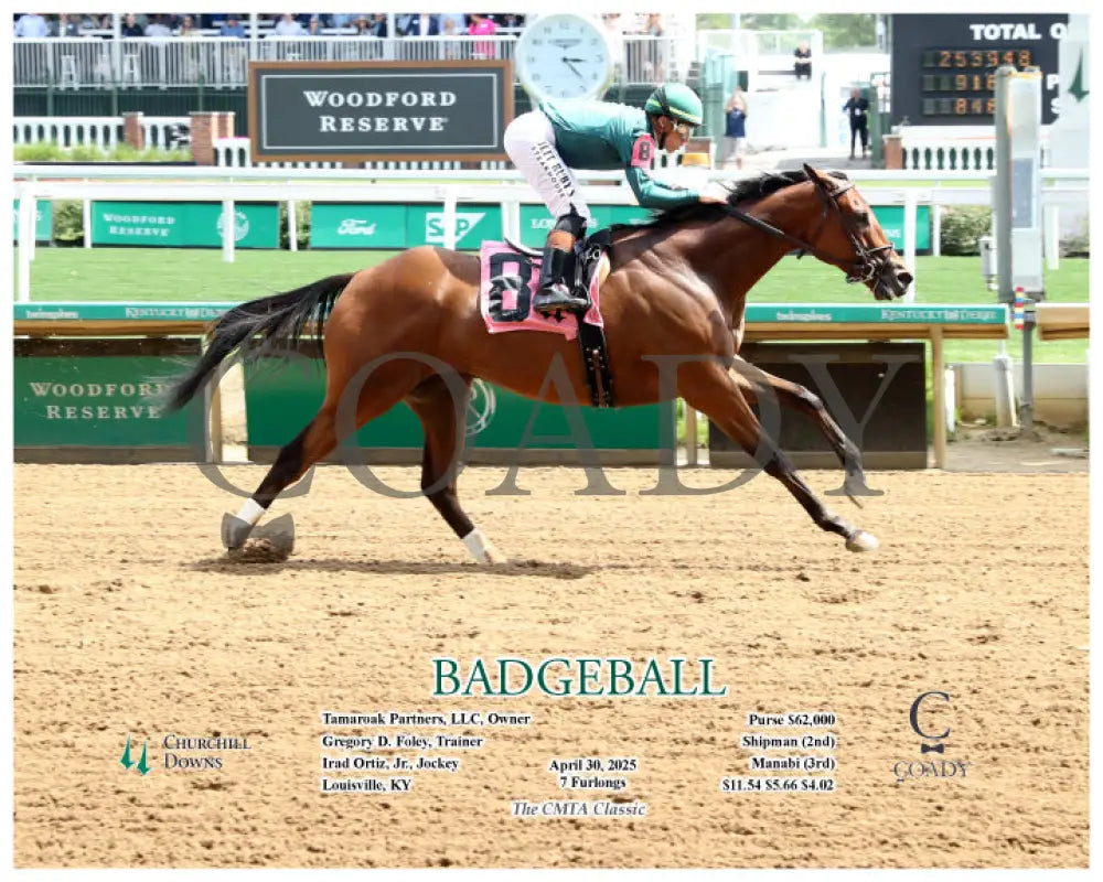 BADGEBALL - 04-30-25 - R06 - CD - Action Churchill Downs