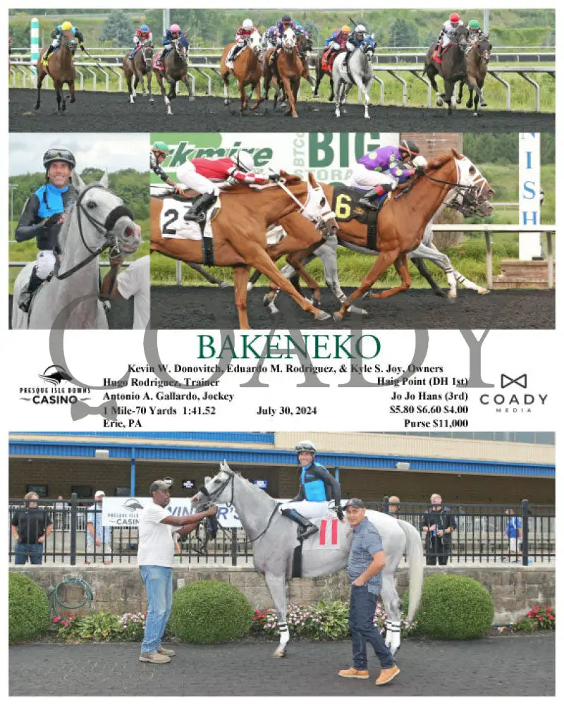 Bakeneko - 07-30-24 R08 Pid Presque Isle Downs