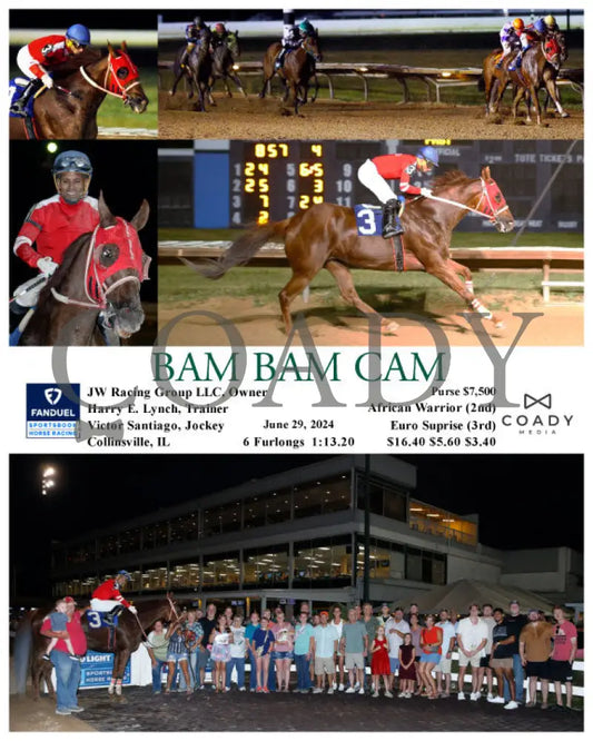 Bam Cam - 06-29-24 R04 Fan Fanduel Sportsbook Horse Racing