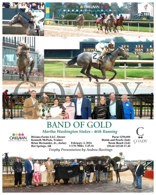 Band Of Gold - Martha Washington Stakes 46Th Running 02-03-24 R09 Op Oaklawn Park