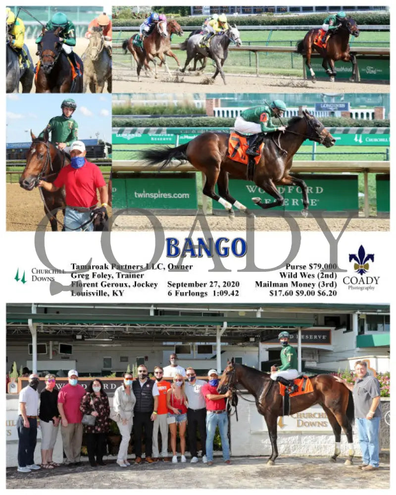 Bango - 09-27-20 R09 Cd Churchill Downs