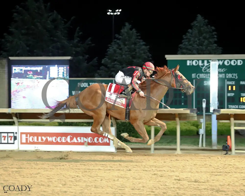 BANISHING  - 082225 - Race 11 - CT  Charles Town Classic G2 - Inside Finish 01 - Coady Media - Kurtis Coady Photography