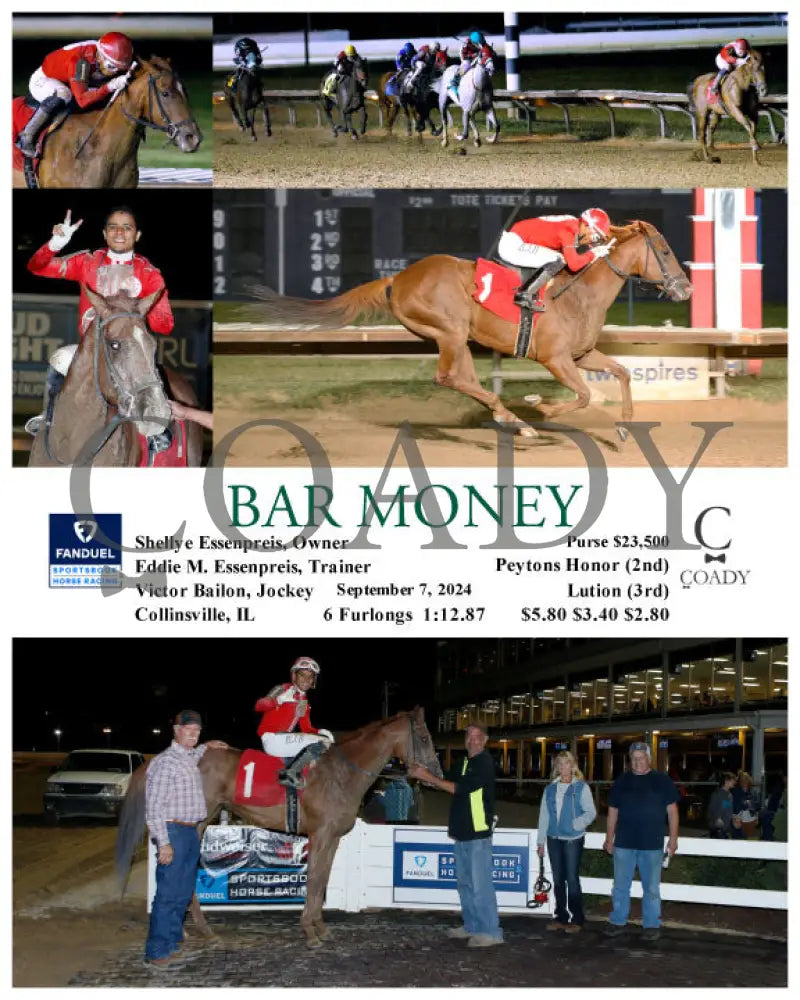 Bar Money - 09-07-24 R06 Fan Fanduel Sportsbook Horse Racing
