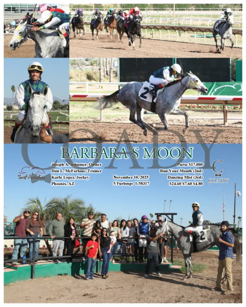 BARBARA’S MOON - 11-10-25 - R04 - TUP (Copy) Turf Paradise