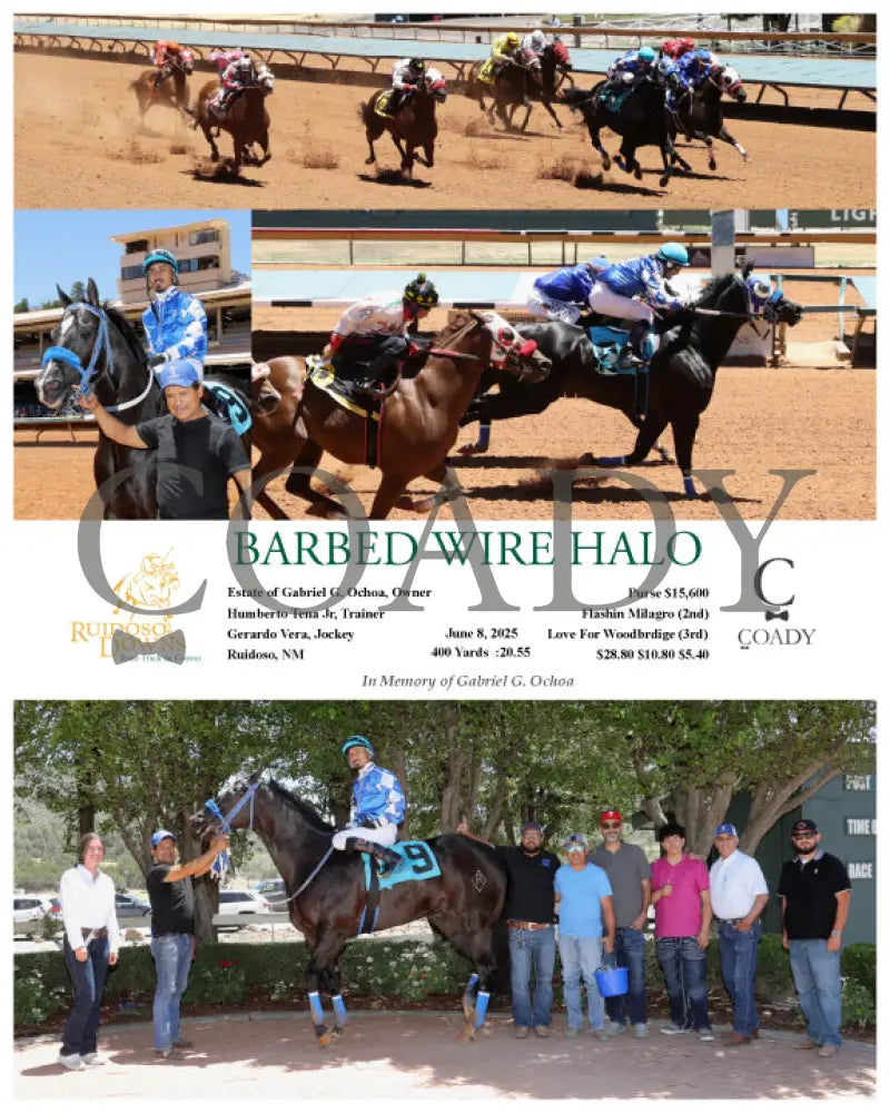 BARBED WIRE HALO - 06-08-25 - R02 - RUI Ruidoso Downs