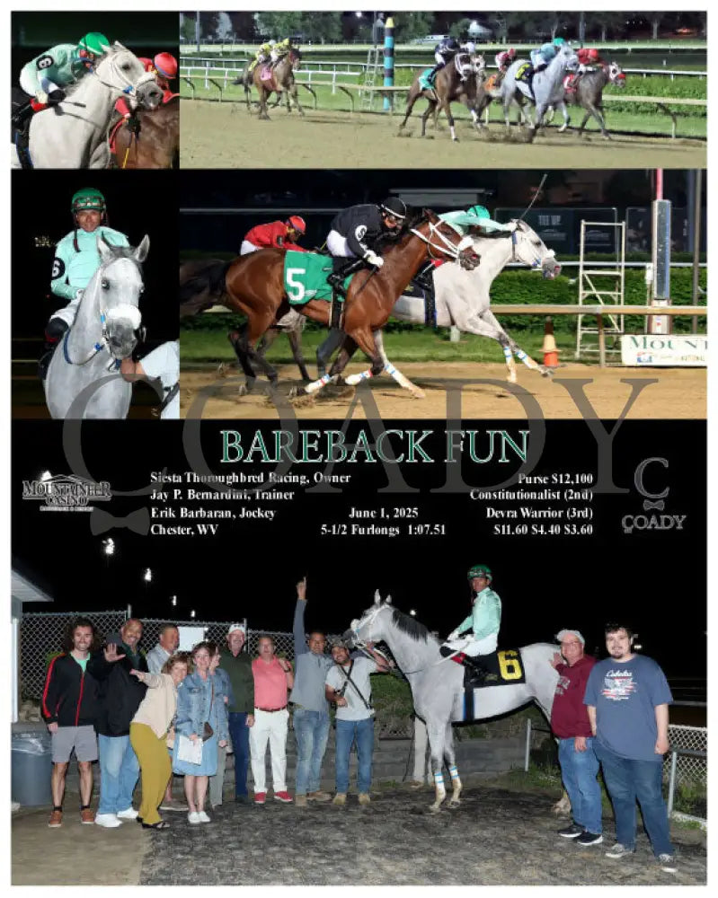 BAREBACK FUN - 06-01-25 - R07 - MNR Mountaineer Park