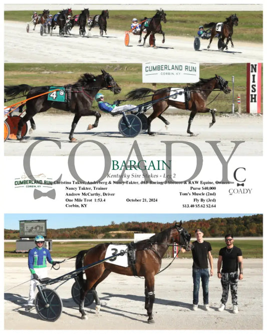 Bargain - Kentucky Sire Stakes Leg 2 10-21-24 R09 Clr Cumberland Run