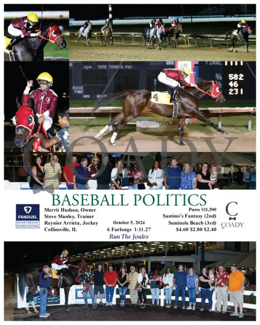 Baseball Politics - 10-05-24 R02 Fan Fanduel Sportsbook Horse Racing