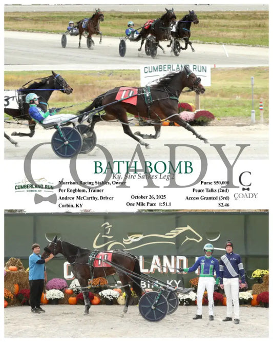 BATH BOMB - Ky. Sire Satkes Leg 2 - 10-26-25 - R01 - CMR Presque Isle Downs
