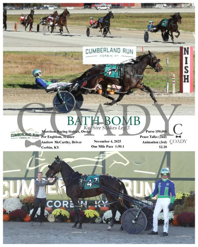 BATH BOMB - Ky. Sire Stakes Leg 3 - 11-04-25 - R07 - CMR Presque Isle Downs