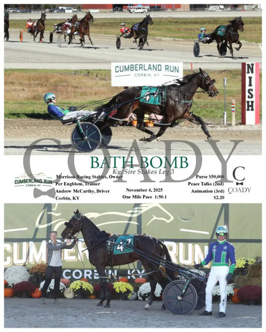 BATH BOMB - Ky. Sire Stakes Leg 3 - 11-04-25 - R07 - CMR Presque Isle Downs