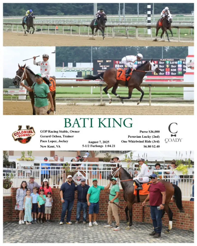 BATI KING - 08-07-25 - R09 - CNL Colonial Downs