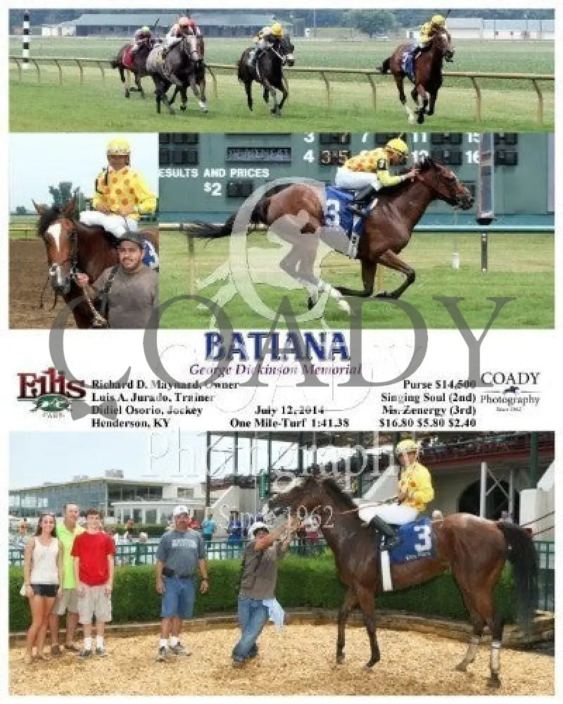 Batiana - 071214 Race 04 Elp Ellis Park