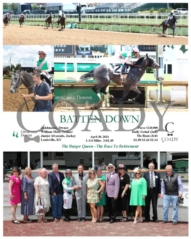 Batten Down - 04-30-24 R04 Cd Group Churchill Downs