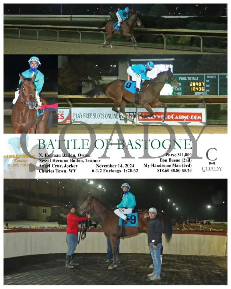 Battle Of Bastogne - 11-14-24 R05 Ct Hollywood Casino At Charles Town Races