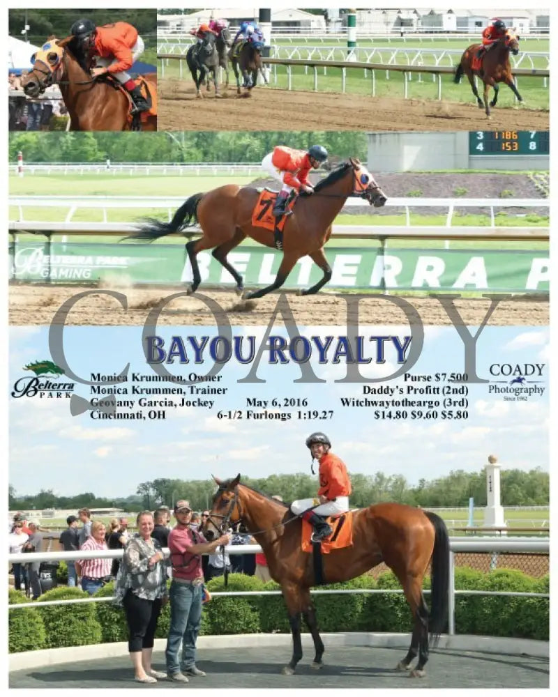 Bayou Royalty - 050616 Race 03 Btp Belterra Park