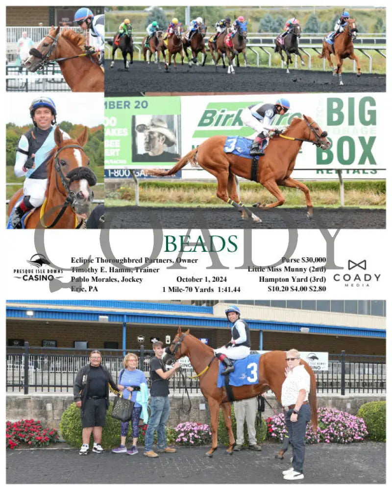 Beads - 10-01-24 R06 Pid Presque Isle Downs