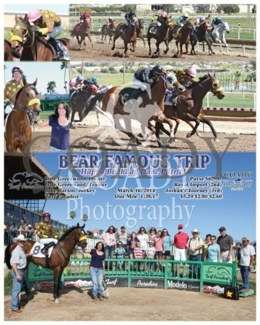 Bear Famous Trip - 031614 Race 03 Tup Turf Paradise