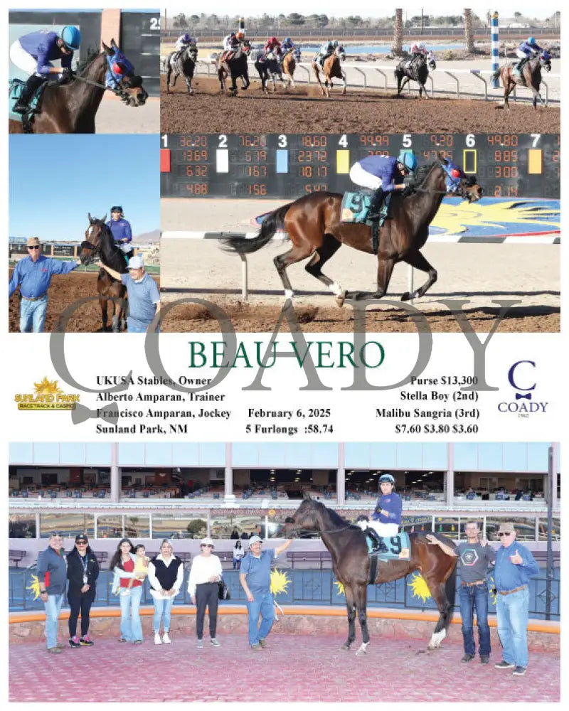 Beau Vero - 02-06-25 R08 Sun Turfway Park
