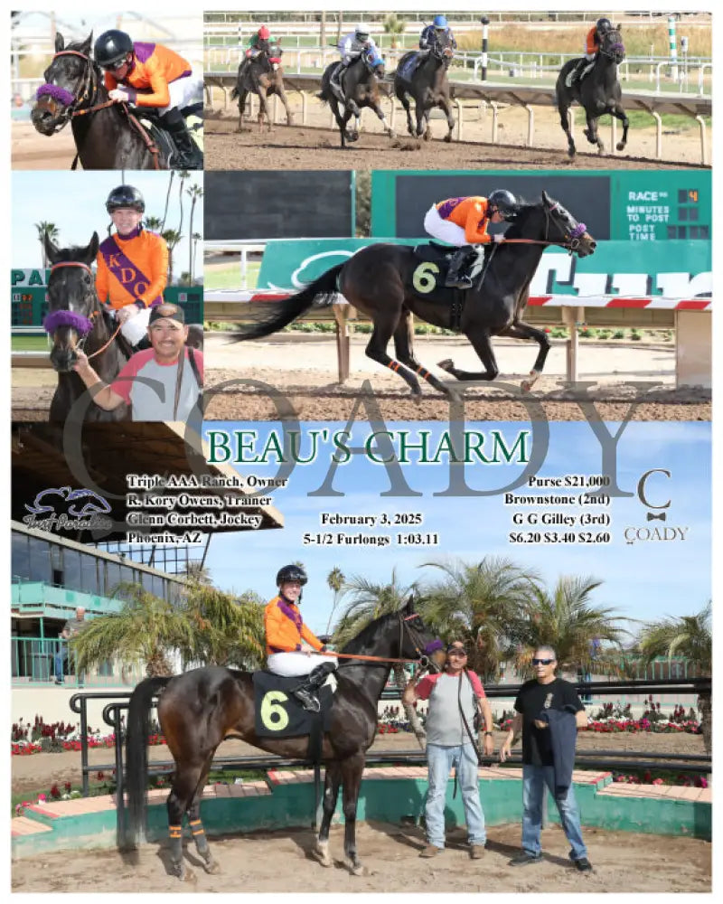 Beau’s Charm - 02-03-25 R04 Tup Turf Paradise