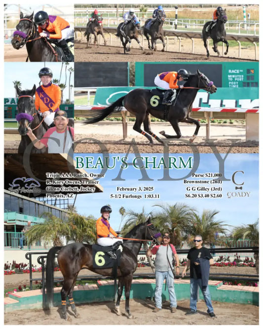 Beau’s Charm - 02-03-25 R04 Tup Turf Paradise