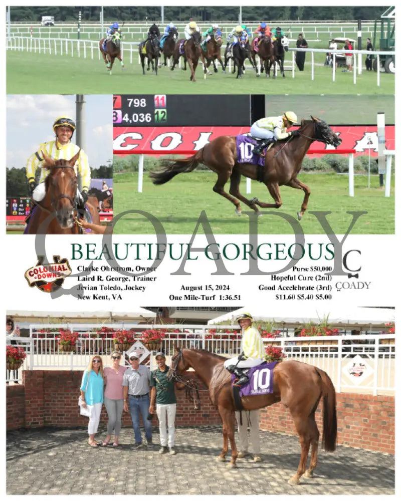 Beautiful Gorgeous - 08-15-24 R06 Cnl Colonial Downs